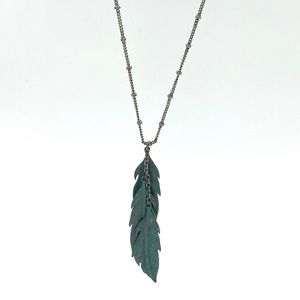 American Eagle leaf necklace